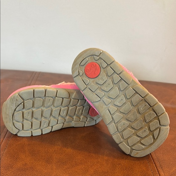 See Kai Run Pink and Gray Kids Sneakers - Picture 2 of 3